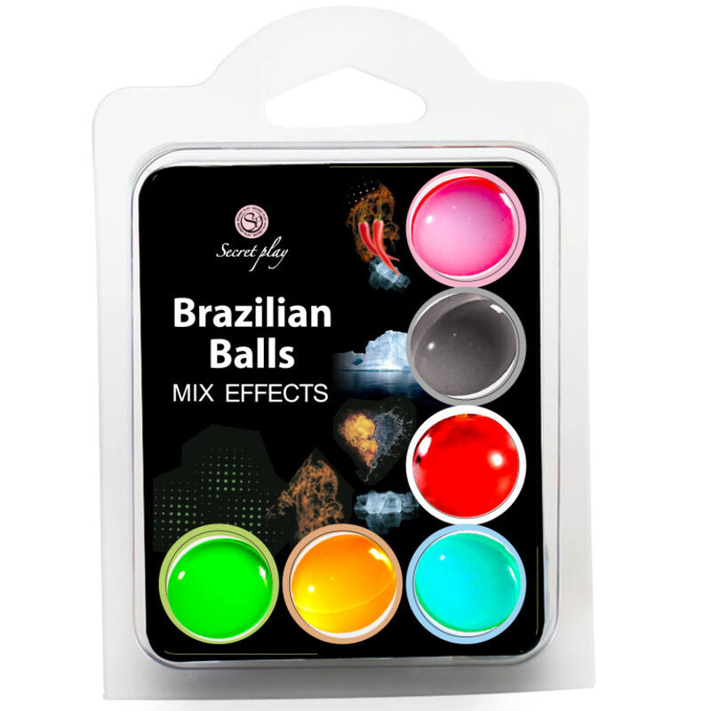 SECRET PLAY - SET 6 BRAZILIAN BALLS MIX EFFECT