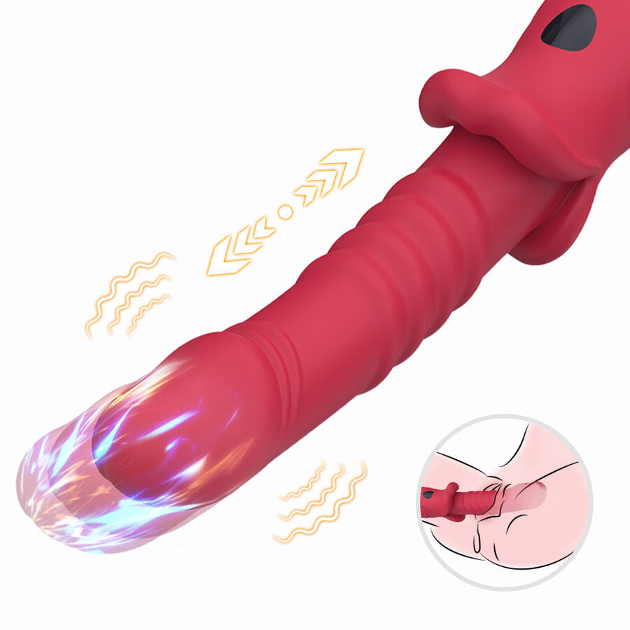 ARMONY - POINT A STIMULATING VIBRATOR DILDO RED
