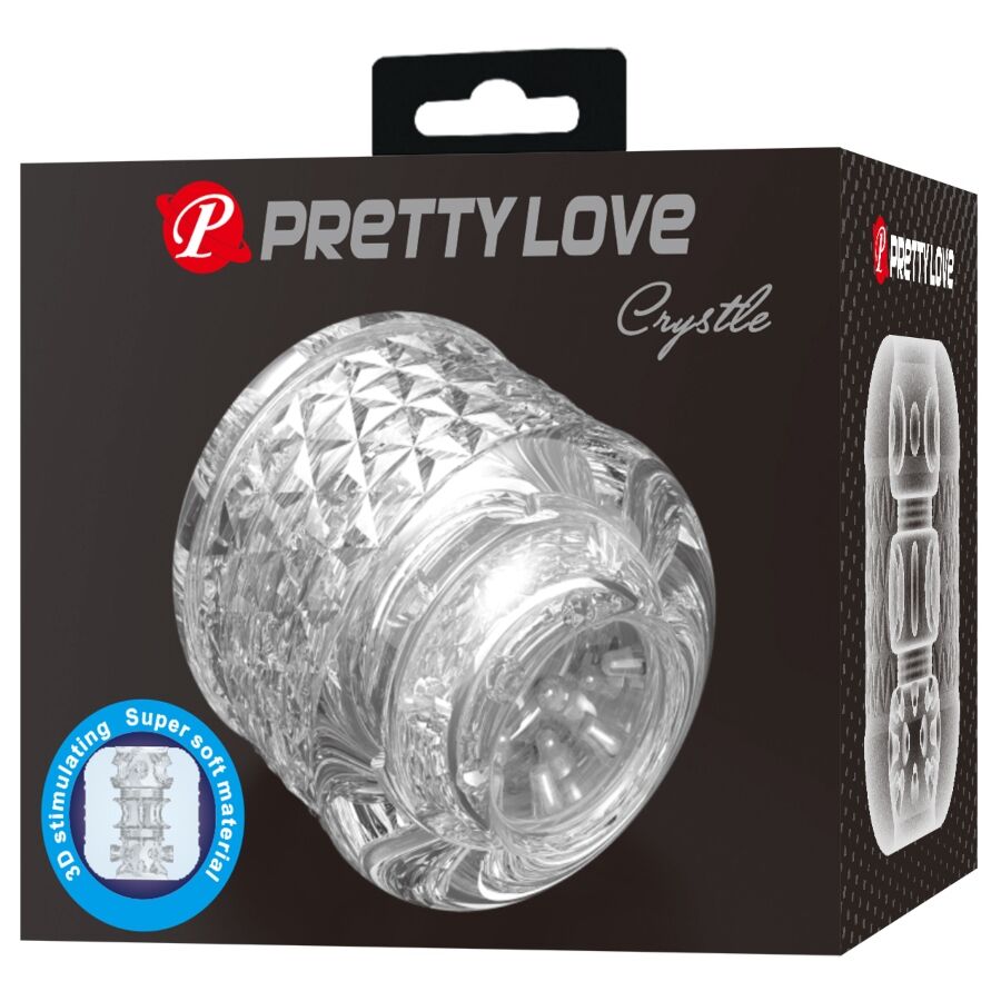 PRETTY LOVE - CRYSTLE DOUBLE ENTRY MASTURBATOR