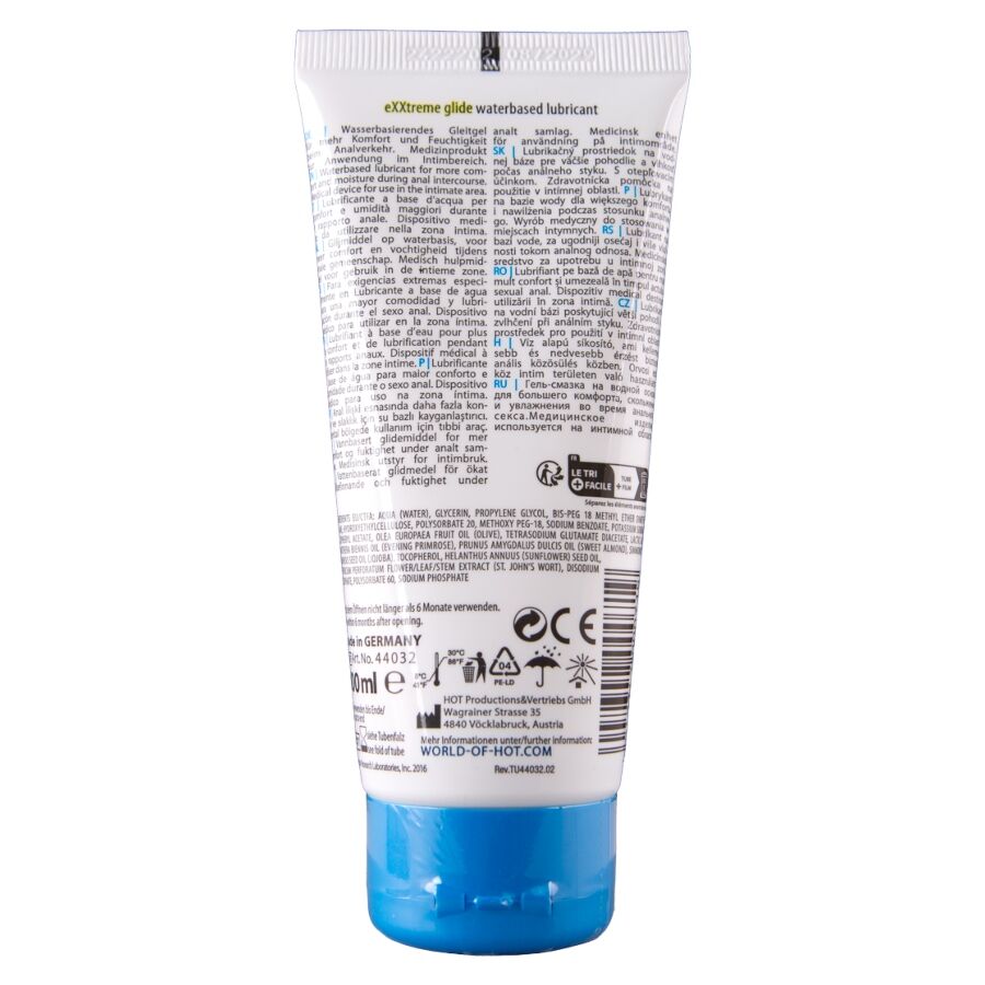HOT - EXXTREME GLIDE WATERBASED LUBRICANT + COMFORT OIL A+ 100 ML