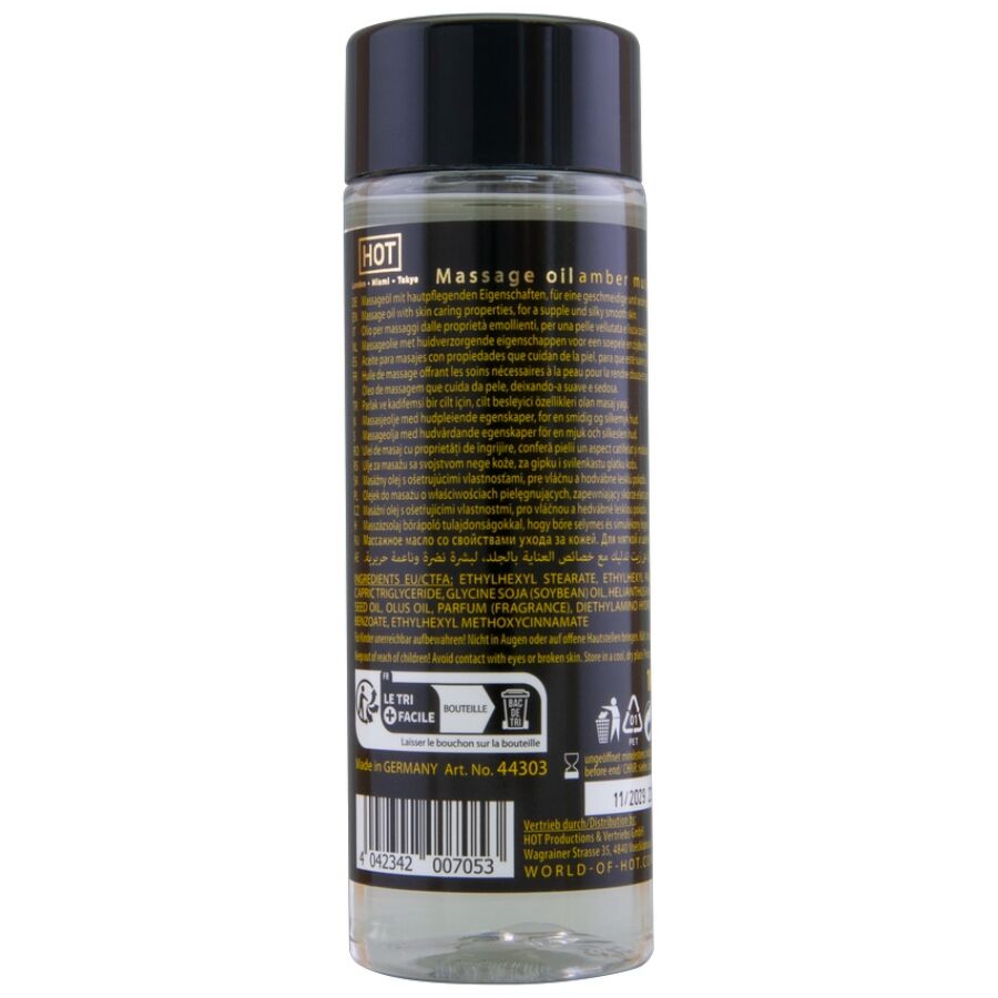 HOT - MASSAGE OIL AMBER & MUSK 100 ML