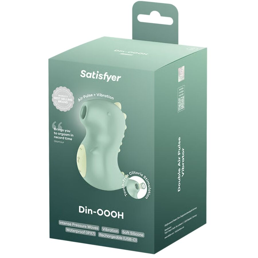 SATISFYER - DIN-OOOH VIBRATOR & AIR PULSE STIMULATOR