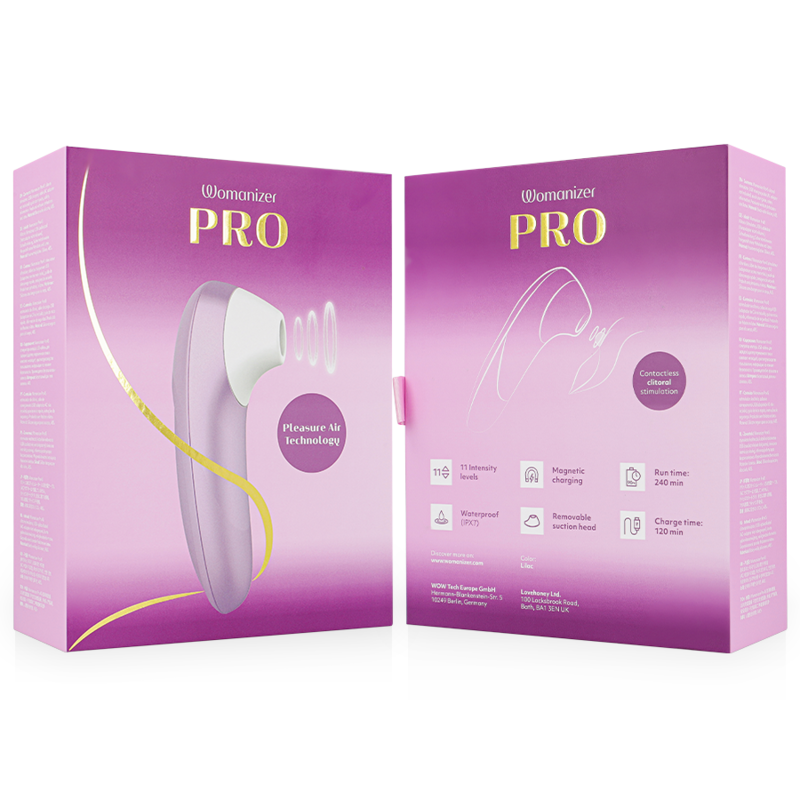 WOMANIZER - PRO VIBRANT CLITORAL STIMULATOR LILAC
