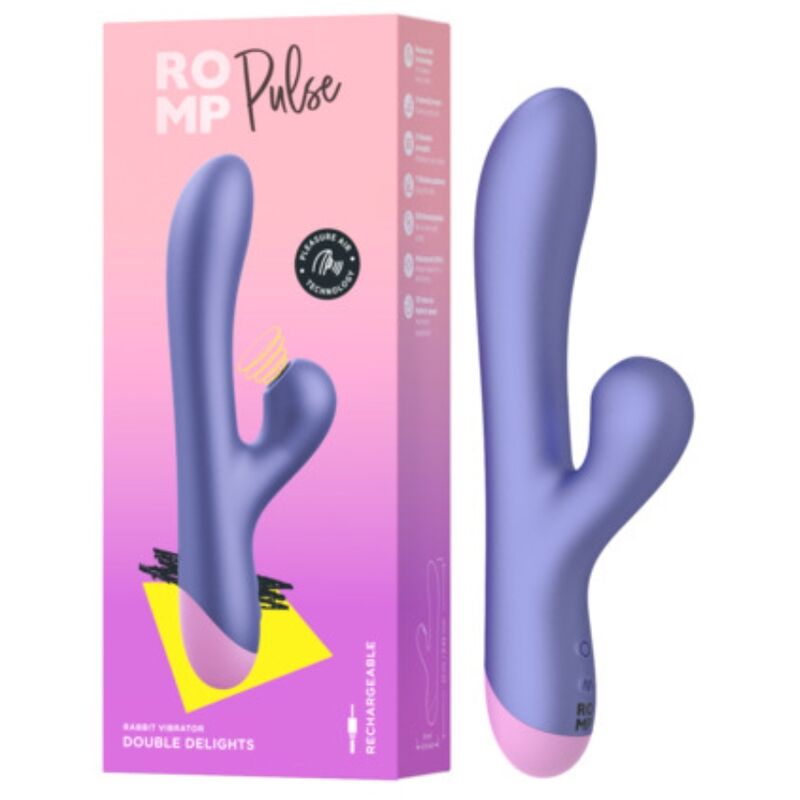 ROMP - PULSE RABBIT DUAL G-SPOT VIBRATOR ELECTRIC BLUE