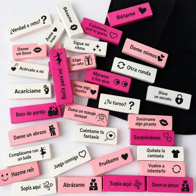 DIABLO PICANTE - BAG OF 16 LOVE BLOCKS - SPANISH VERSION