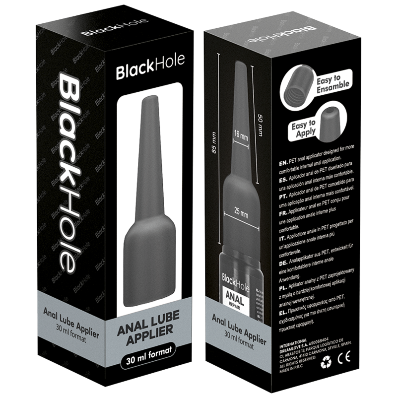 BLACK HOLE - ANAL LUBE APPLIER S SIZE 30 ML
