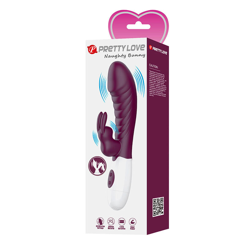 PRETTY LOVE - NAUGHTY BUNNY 30 FUNCTION RABBIT VIBRATOR PURPLE