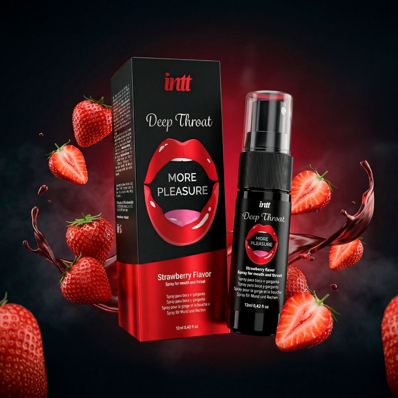 INTT - DEEP THROAT MORE PLEASURE ORAL SPRAY STRAWBERRY FLAVOR