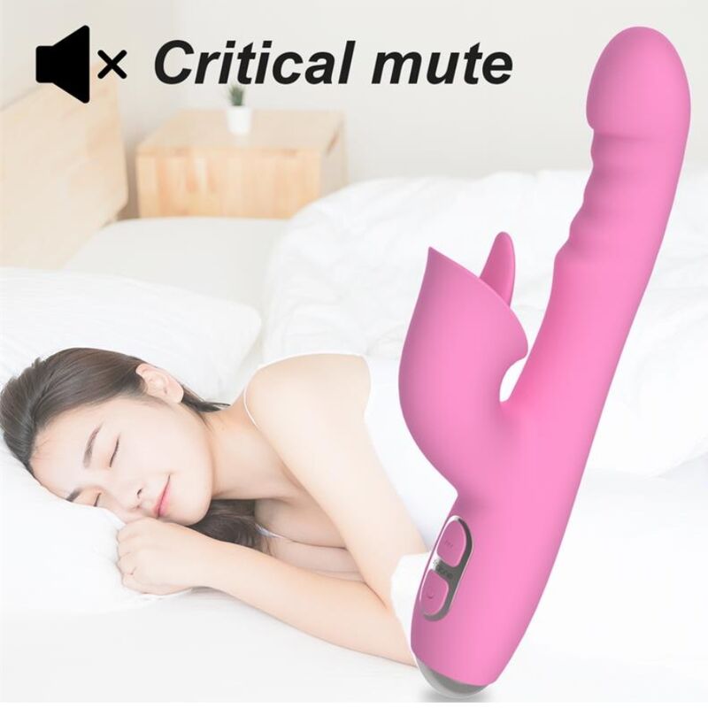 NALONE - T-MAY RABBIT VIBRATOR WITH PUSH AND OSCILLATING MOTION