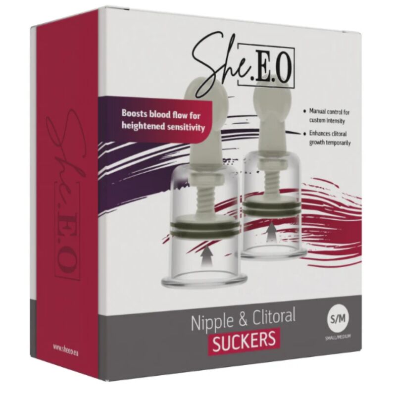 SHE.E.O - SUCTION CUP FOR NIPPLE AND CLITORIS S/M