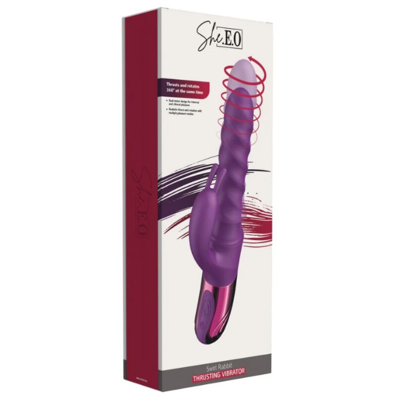 SHE.E.O - PURPLE RABBIT SWIRL VIBRATOR