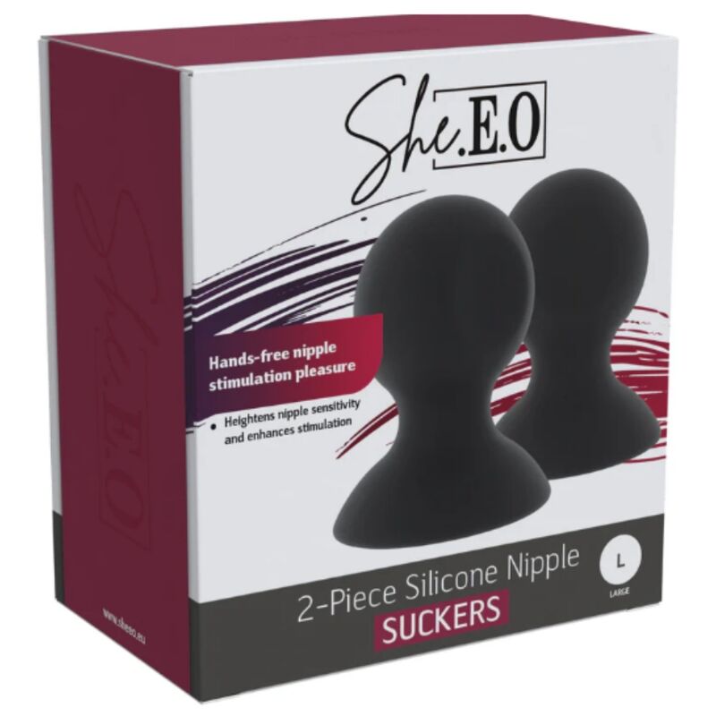 SHE.E.O - SILICONE NIPPLE SUCTION CUPS L