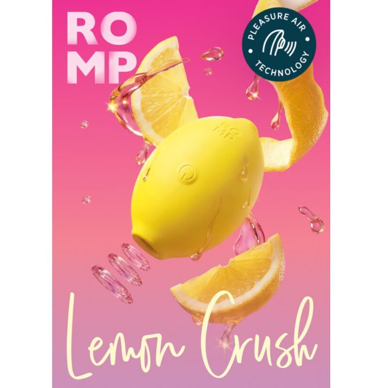 ROMP - LEMON CRUSH PLEASURE AIR CLITORAL STIMULATOR YELLOW