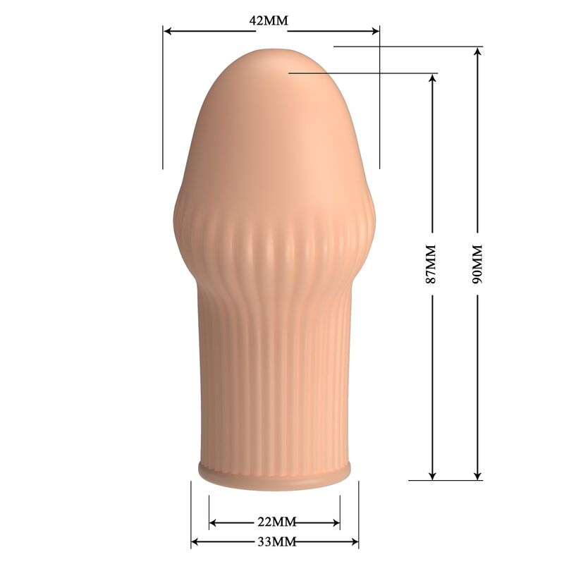 PRETTY LOVE - HUEL PENIS SLEEVE PER UN PENE PIÙ SPESSO E UN COLORE CARNE