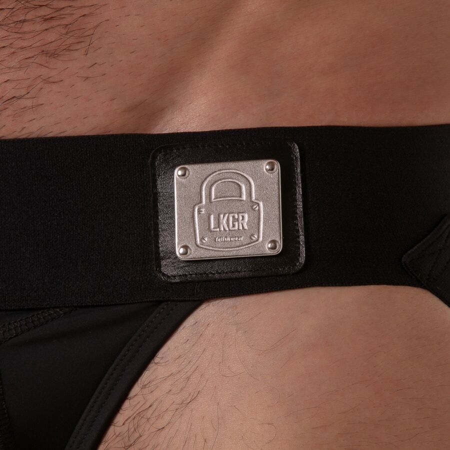 LOCKER GEAR - SOSPENSIONE CON FASCIA IN VITA LARGA NERA S