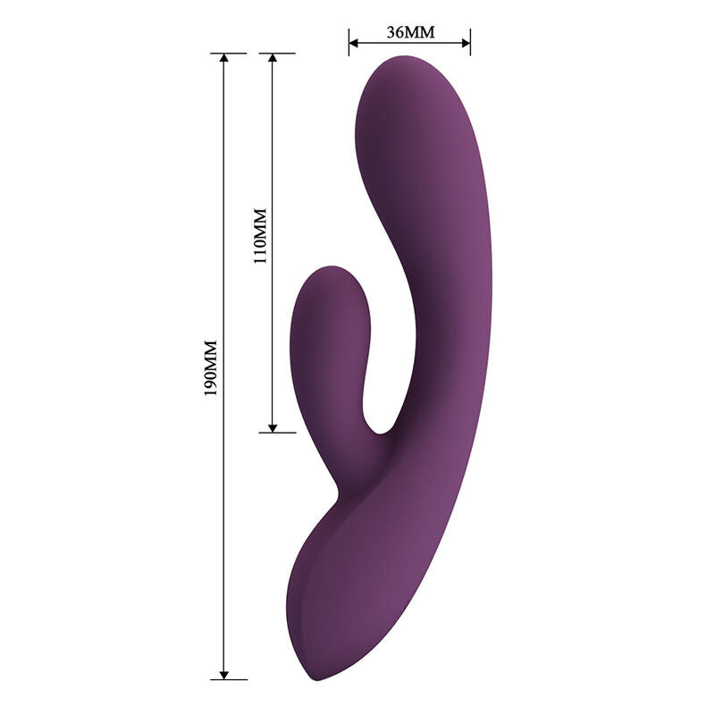PRETTY LOVE - ROSOLYN RECHARGEABLE RABBIT VIBRATOR 10 FUNCTIONS