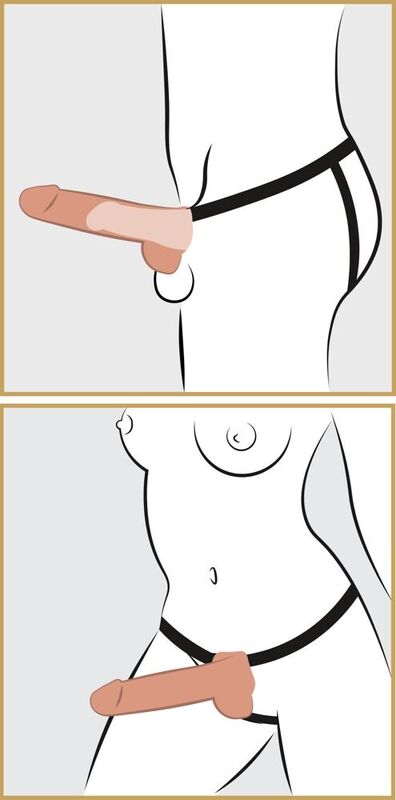 FETISH FANTASY SERIES - ADJUSTABLE HARNESS REALISTIC PENIS WITH BALLS SQUIRTING 19 CM