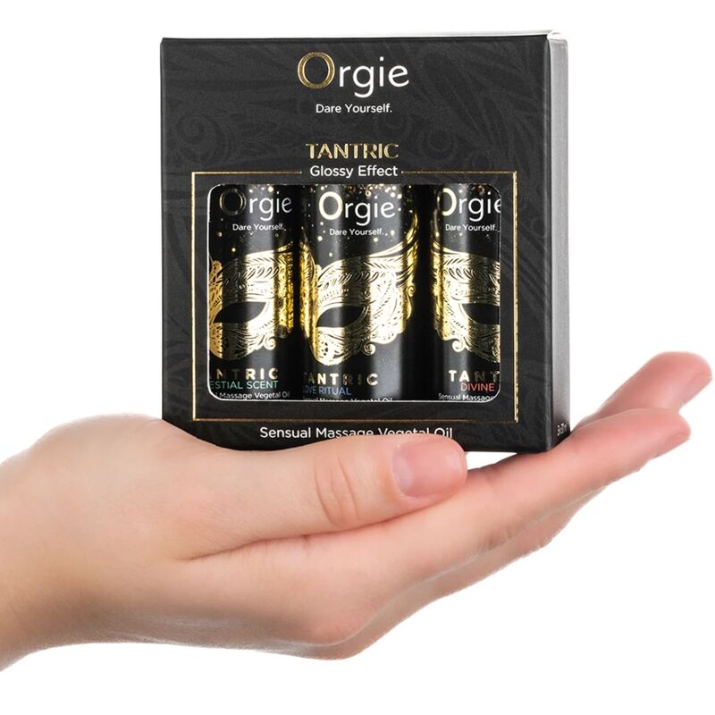 ORGIE - KOLEKCJA TANTRYCZNA MINI ROZMIAR ZMYSŁOWYCH OLEJKÓW DO MASAŻU 3 X 30 ML