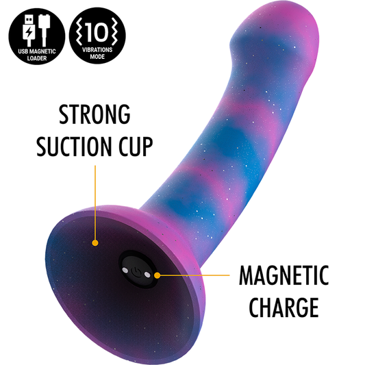 MYTOLOGI - DION GALAKTISK DILDO M - VIBRATOR WATCHME TRÅDLÖS TEKNIK KOMPATIBEL