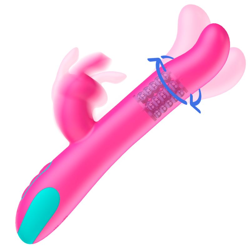 HAPPY LOKY - PLUTO RABBIT VIBRATOR & ROTATOR + WATCHME REMOTE CONTROL