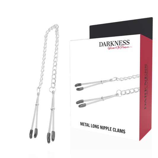 DARKNESS - REGULOWANE METALOWE ZACISKI NA SUTKI