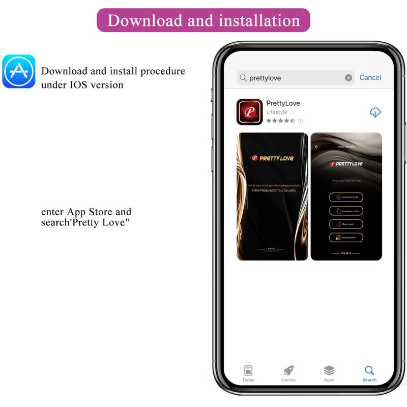 PRETTY LOVE - CATALINA PINK RECHARGEABLE VIBRATING EGG FREE APP