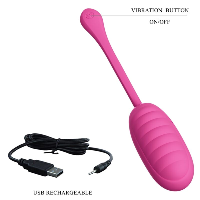 PRETTY LOVE - CATALINA PINK RECHARGEABLE VIBRATING EGG FREE APP