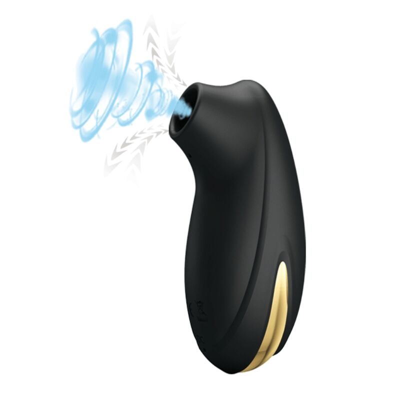 PRETTY LOVE - LUXURY RECHARGEABLE SUCTION MASSAGER BLACK