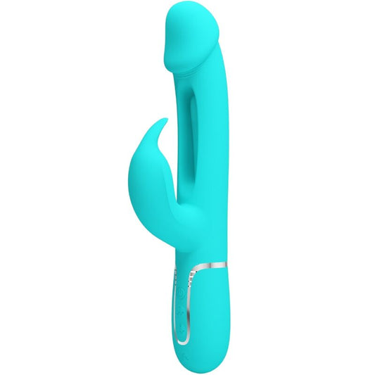 PRETTY LOVE - DEJON RABBIT WIBRATOR 3 W 1 WIELOFUNKCYJNY AQUA GREEN