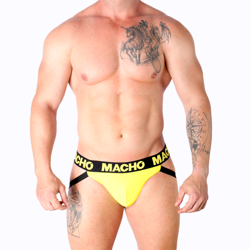 MACHO - MX25A JOCK LYCRA YELLOW L