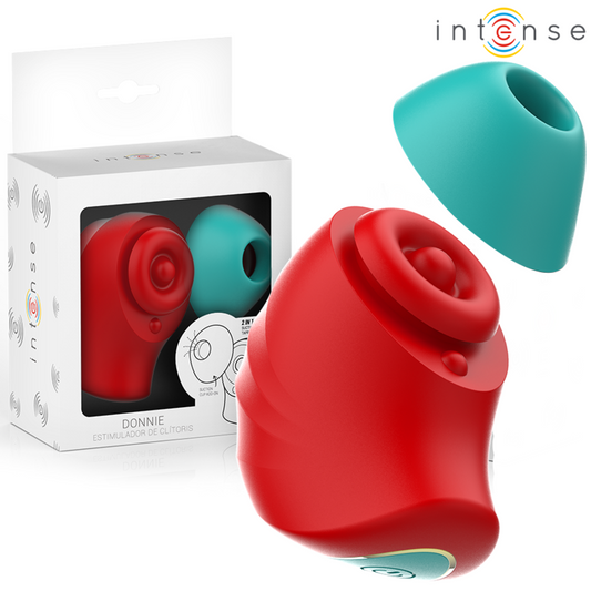 INTENSE - DONNIE STYMULATOR ŁECHTACZKI CZERWONY/ZIELONY
