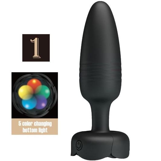 PRETTY LOVE – TARION ANALPLUG MED LED-LJUS SVART 12,5 CM