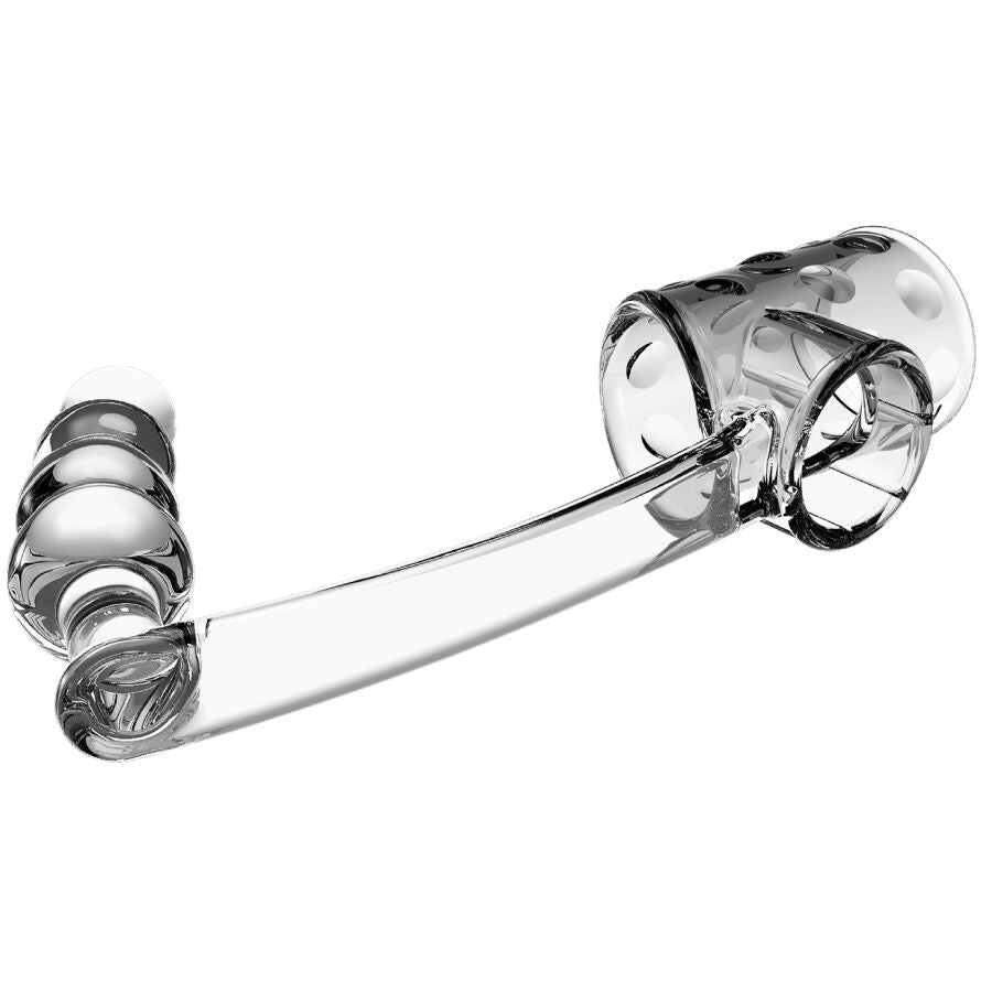 PRETTY LOVE - PENIS SLEEVE WITH ANAL PLUG TRANSPARENT