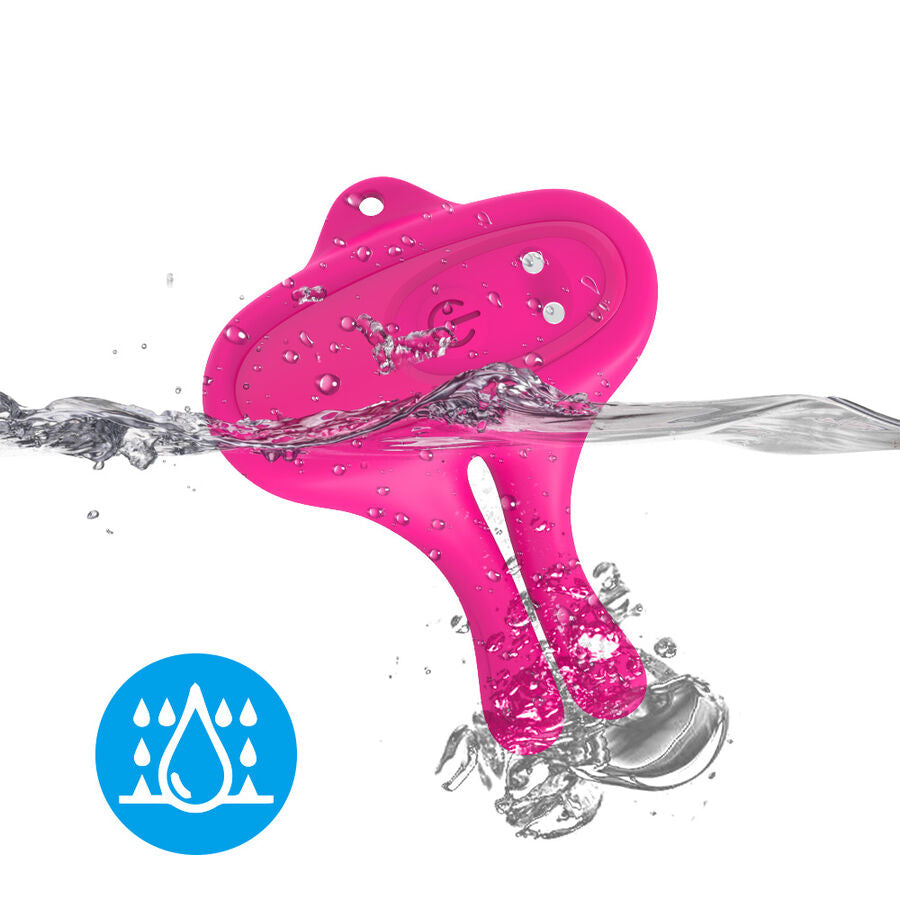 ARMONY - RABBIT SHAPE VIBRATION MAGNETIC NIPPLE CLAMPS PINK