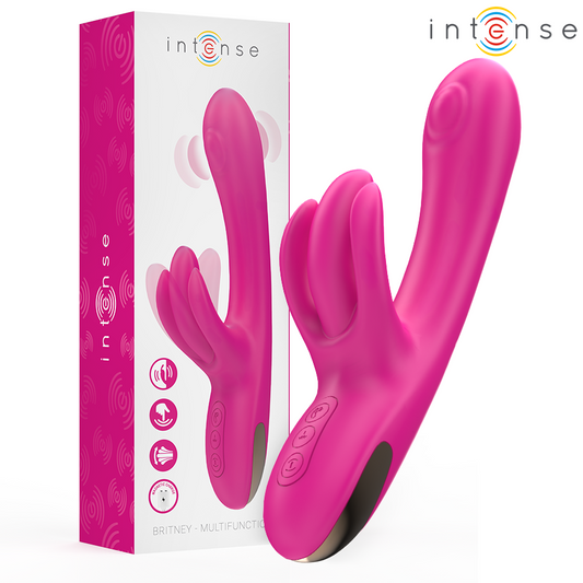INTENSE - BRITNEY WIELOFUNKCYJNY WIBRATOR KRÓLIK 23 CM RÓŻOWY