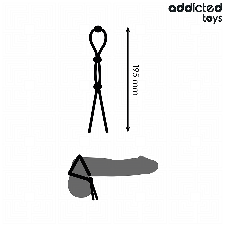 ADDICTED TOYS - SILICONE ROPE FOR THE TRIPLE LOOP PENIS
