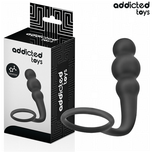ADDICTED TOYS - ANALPLUGG MED RING SILIKON MODELL 1