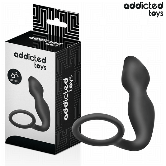 ADDICTED TOYS - ANALPLUGG MED RING SILIKON MODELL 2