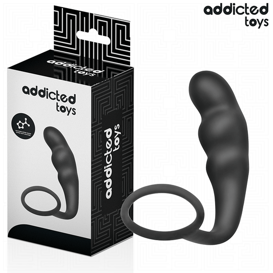 ADDICTED TOYS - ANALPLUGG MED RING SILIKON MODELL 4