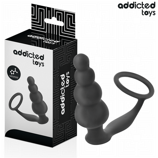 ADDICTED TOYS - BUTTPLUGG MED RING SILIKON MODELL 5