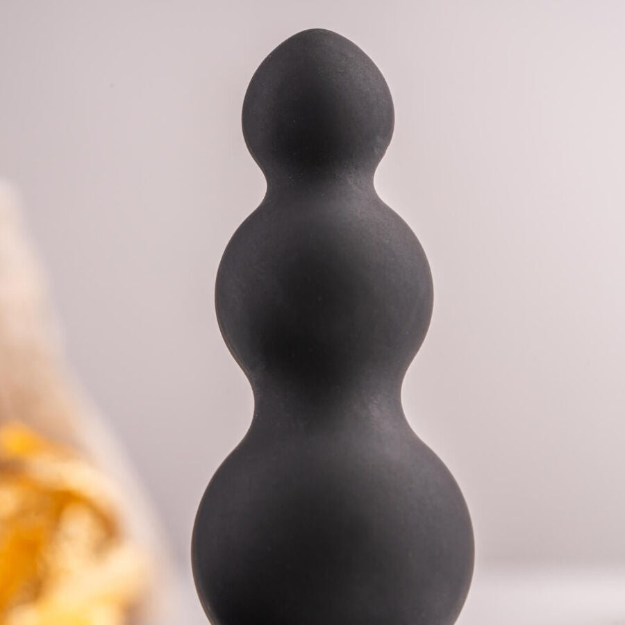 ROCKS- OFF - PETITE SENSATIONS BUBBLES ANAL PLUG VIBRATOR BLACK