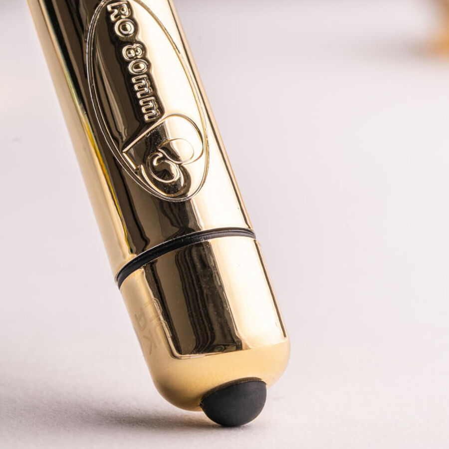 ROCKS- OFF - RO-80 CHAMPAGNE GOLDEN VIBRATING BULLET