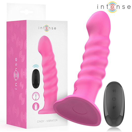 INTENSE - CINDY WIBRATOR ROZMIAR L SPIRALNY PROJEKT 10 WIBRACJI RÓŻOWY PILOT