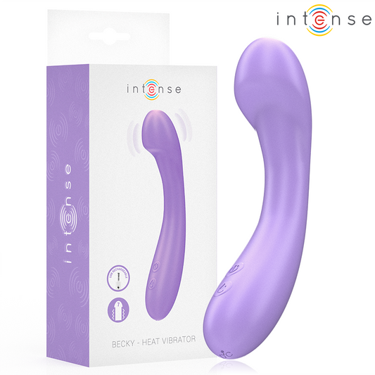 INTENSE - BECKY WIBRATOR 19 CM PODGRZEWANY 7 WIBRACJI FIOLETOWY
