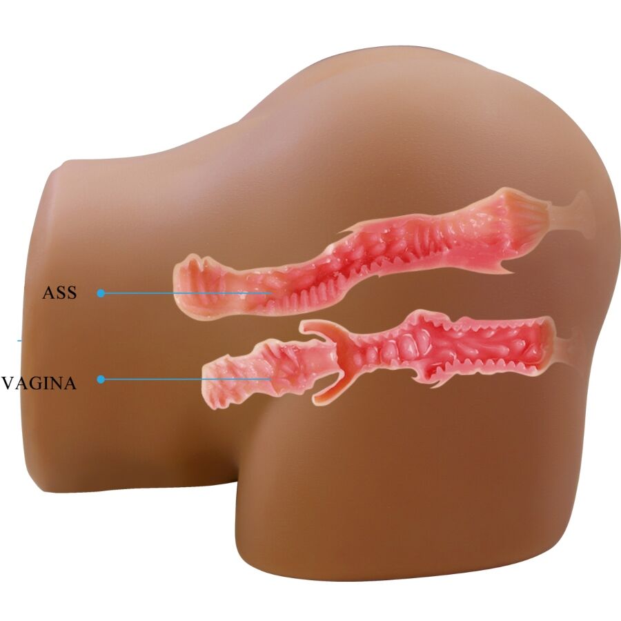 CRAZY BULL - SOPHIA REALISTIC FEMALE BUTT VIBRATOR AND SUCKER WITH SOUND 5.5 KG