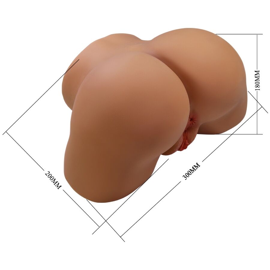 CRAZY BULL - SOPHIA REALISTIC FEMALE BUTT VIBRATOR AND SUCKER WITH SOUND 5.5 KG