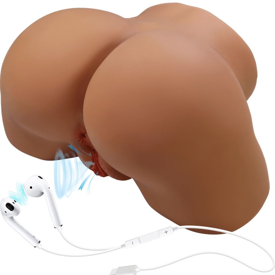 CRAZY BULL - SOPHIA REALISTIC FEMALE BUTT VIBRATOR AND SUCKER WITH SOUND 5.5 KG
