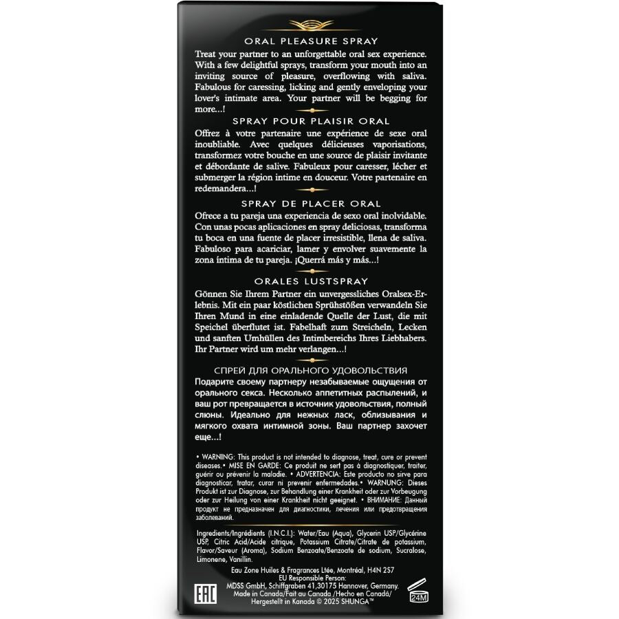 SHUNGA - WAVES PLEASURE SPRAY ORAL SEDUCTIVE WATERMELON 20 ML