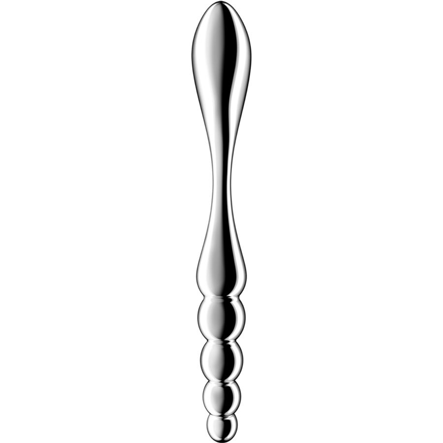SATISFYER - STAR FORCE 1 STAINLESS STEEL DOUBLE-ENDED DILDO