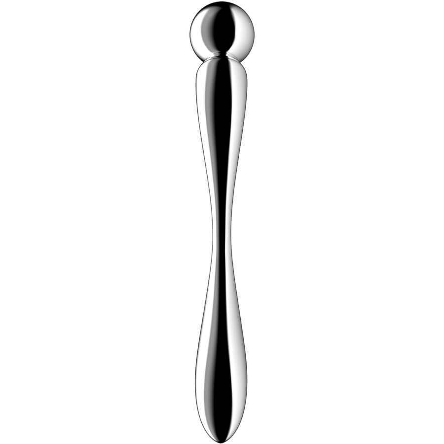 SATISFYER - STAR FORCE 2 STAINLESS STEEL DOUBLE-ENDED DILDO
